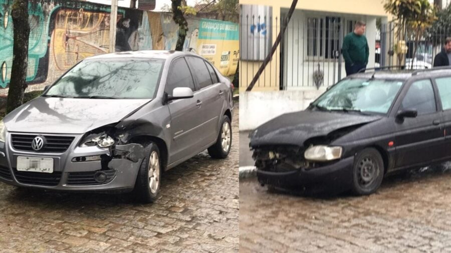 Acidente Entre Carro E Camionete Deixa Danos Materiais Na Ant Nio Duro