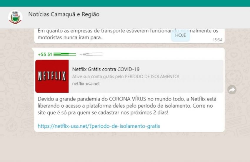 Propaganda de 'acesso grátis' ao Netflix durante pandemia é falsa e  direciona a site pirata