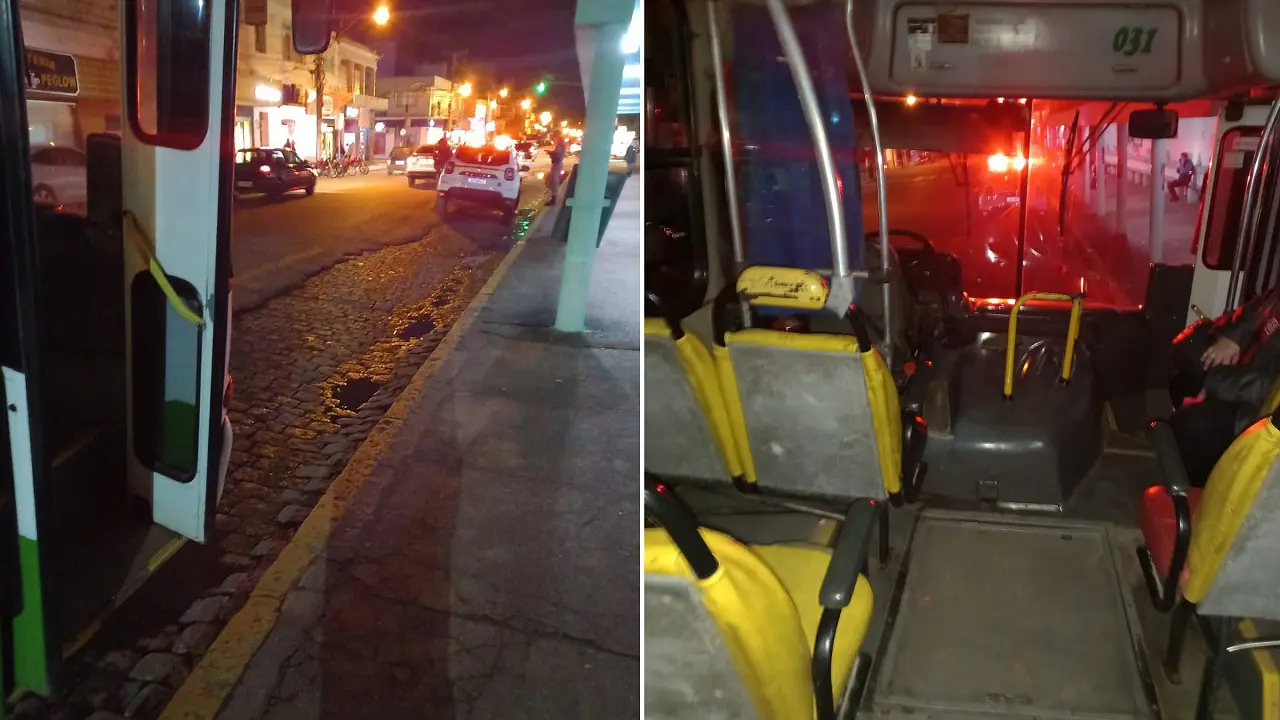 Motorista de ônibus é agredido por assaltantes em Camaquã