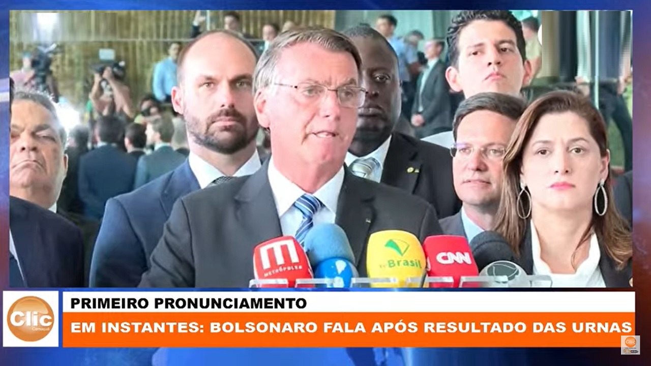 Bolsonaro faz primeiro pronunciamento após derrota para Lula nas Eleições